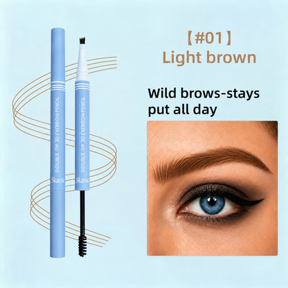 Skavix Waterproof 2-in-1 Micro-Fork Eyebrow Pen & Tinted Gel