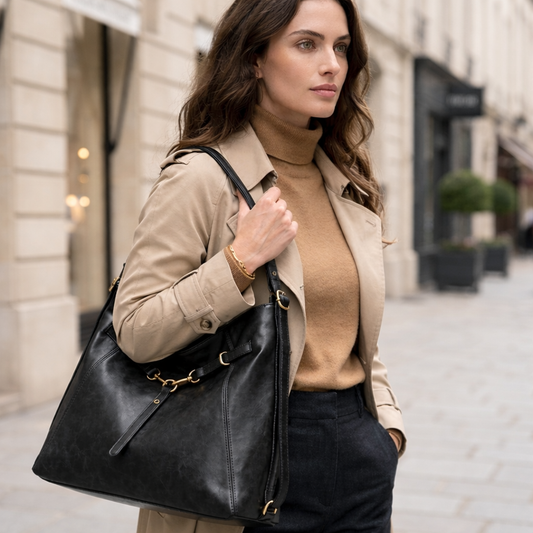 Effortlessly Chic 2-Way Shoulder Bag — Premium Vegan Leather, Timeless & Versatile