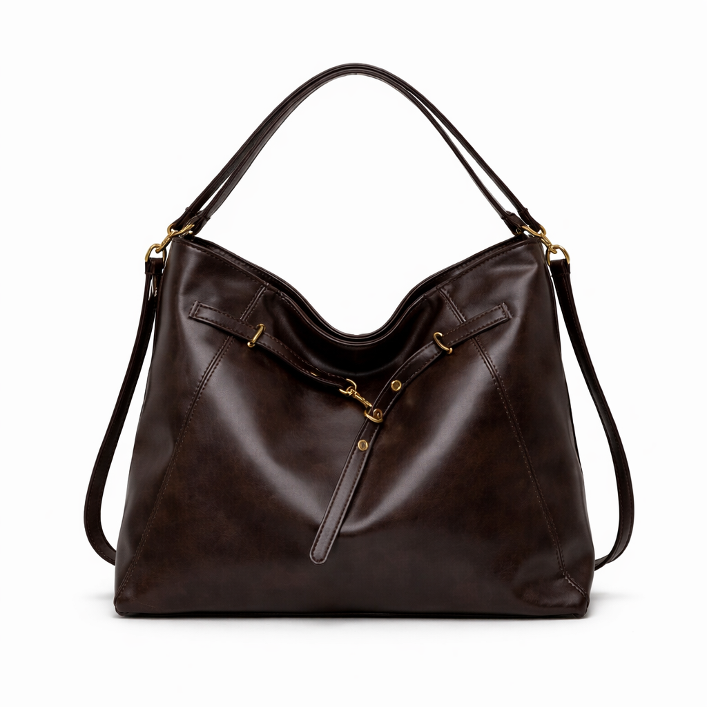 Effortlessly Chic 2-Way Shoulder Bag — Premium Vegan Leather, Timeless & Versatile