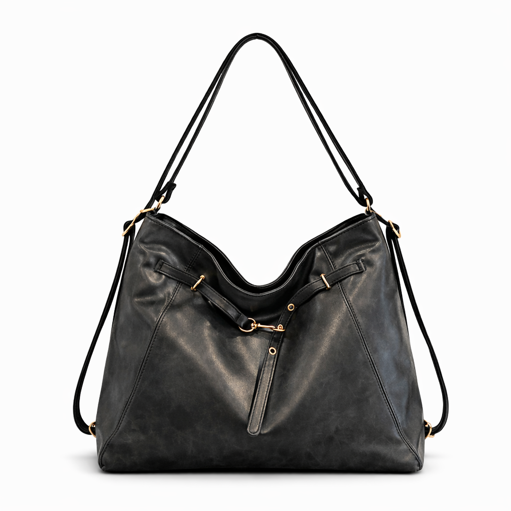 Effortlessly Chic 2-Way Shoulder Bag — Premium Vegan Leather, Timeless & Versatile