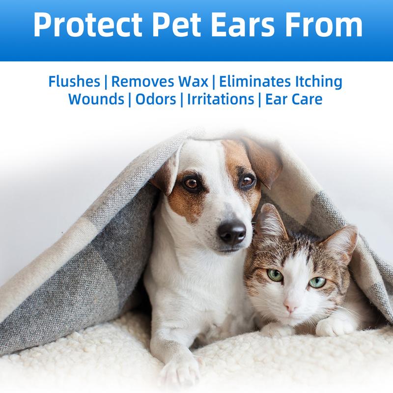 Zoomer Gentle Pet Ear Wash  Odor-Free Cleaning for Dogs & Cats