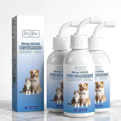 Zoomer Gentle Pet Ear Wash  Odor-Free Cleaning for Dogs & Cats