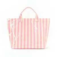 Beige and pink stripes