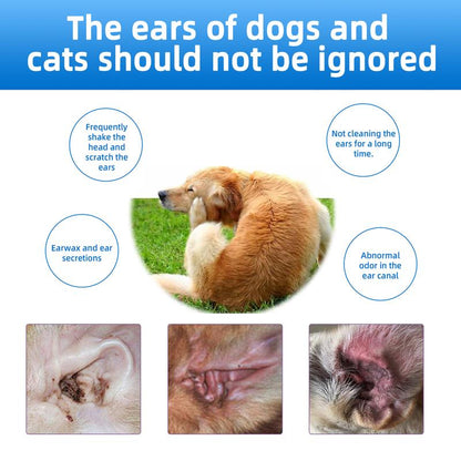Zoomer Gentle Pet Ear Wash  Odor-Free Cleaning for Dogs & Cats