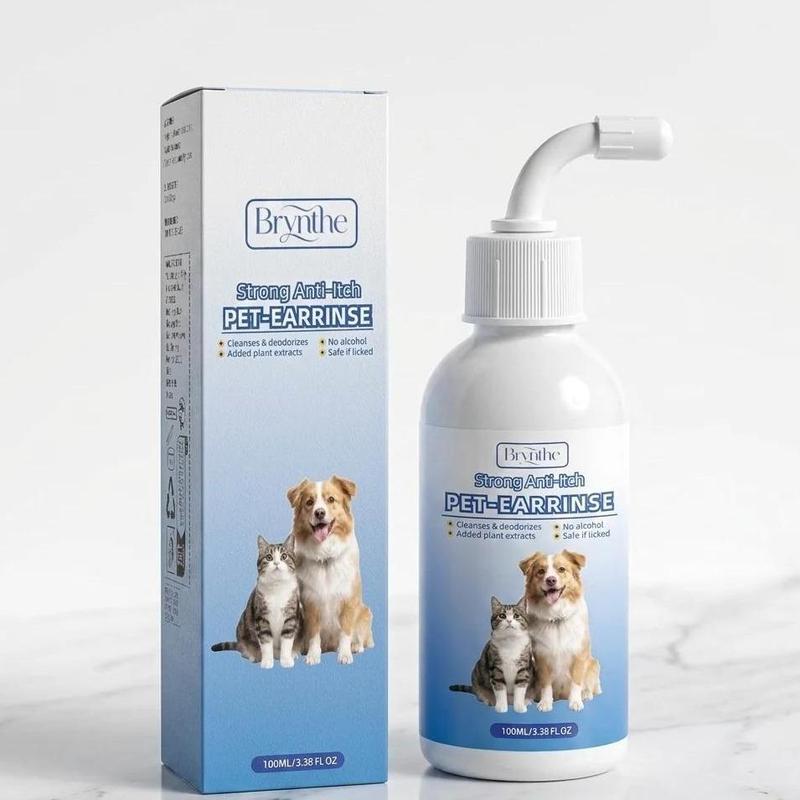 Zoomer Gentle Pet Ear Wash  Odor-Free Cleaning for Dogs & Cats